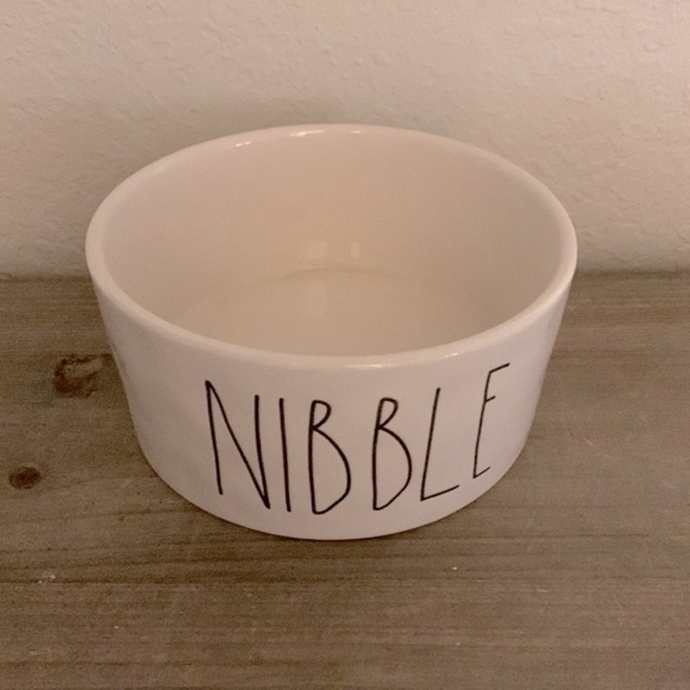 Rae Dunn - NIBBLE - Dog Bowl - Unused